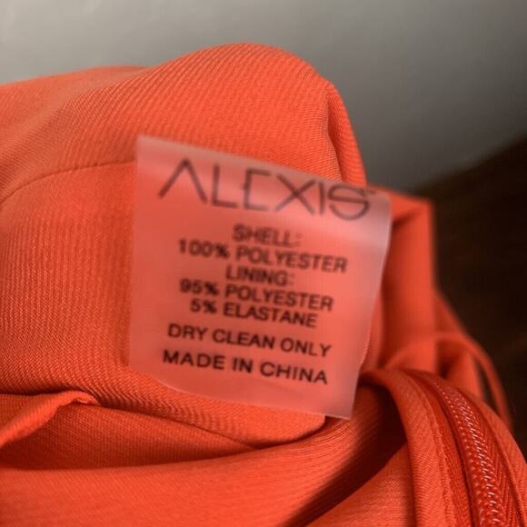 Alexis Jumpsuit Size Small Orange Floral Janina Drawstring Waist Halter - Picture 8 of 8